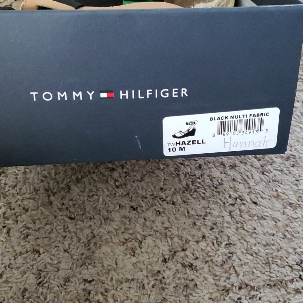 Tommy Hilfiger  Black Wedge Sandal